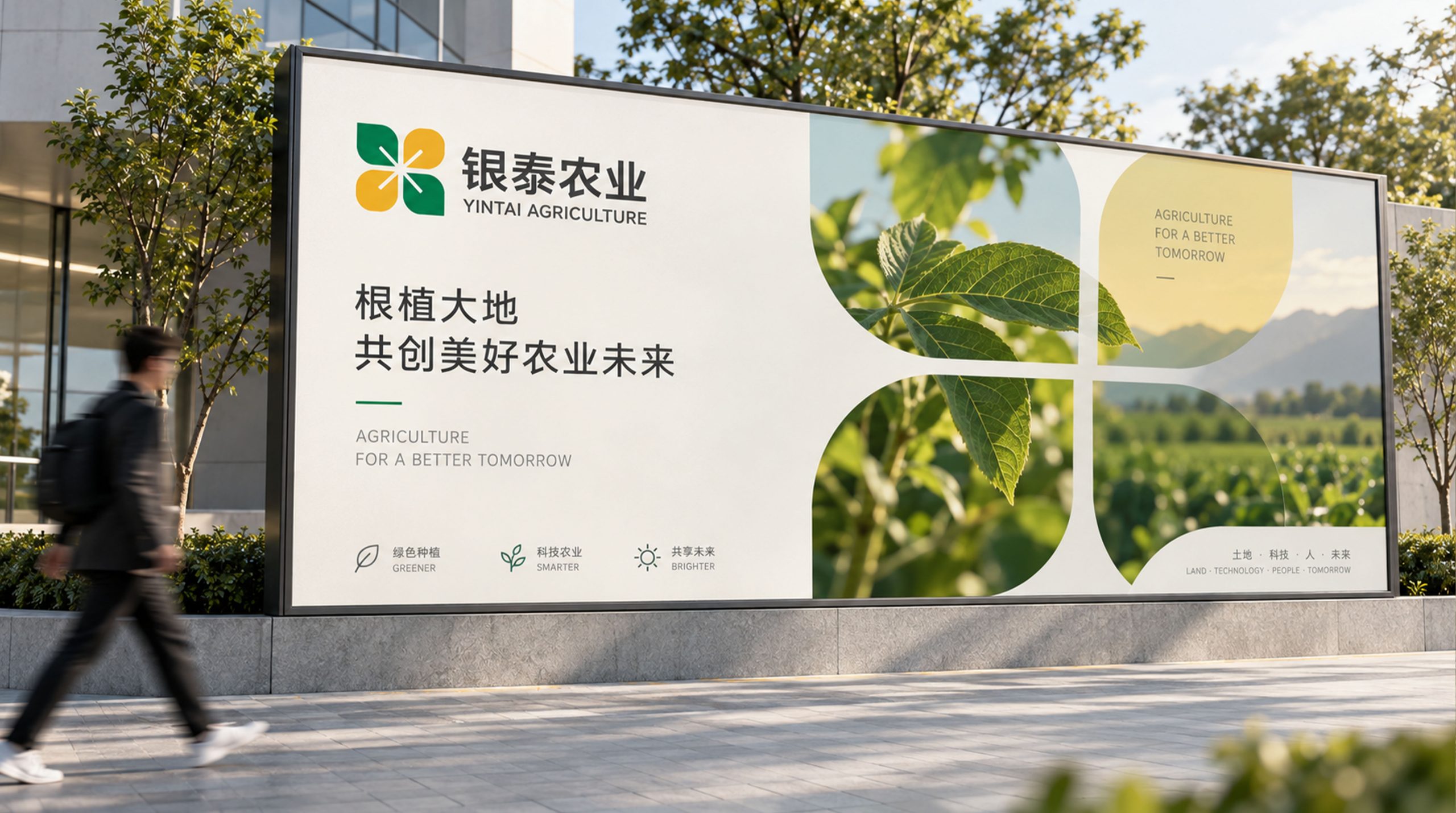 银泰农业标志设计