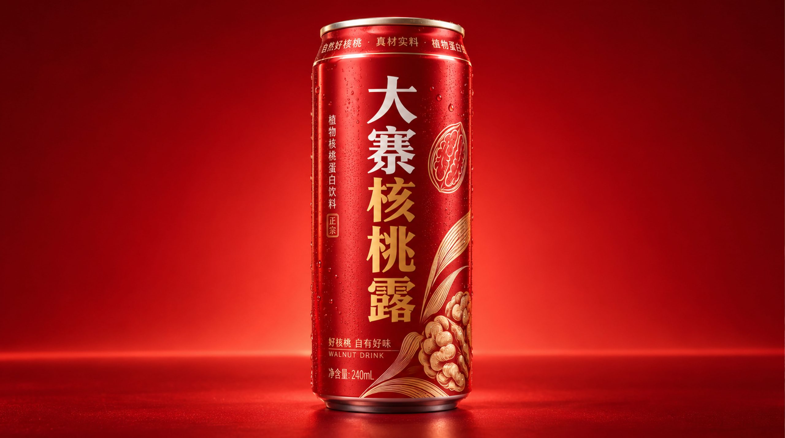 大寨核桃露包装设计
