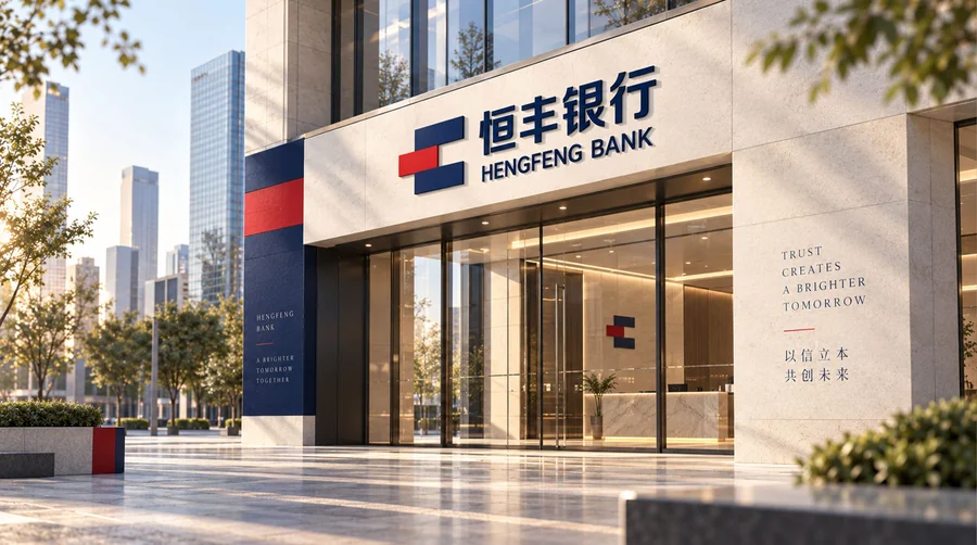 恒丰银行 / 品牌识别与服务空间，项目设计展示