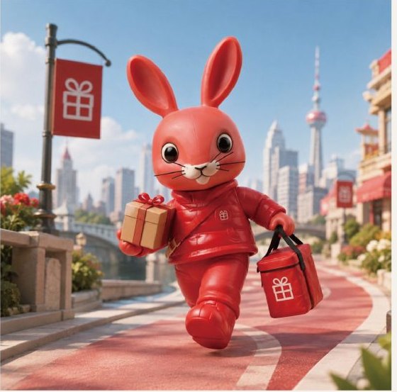 红衣长耳兔 活力出发