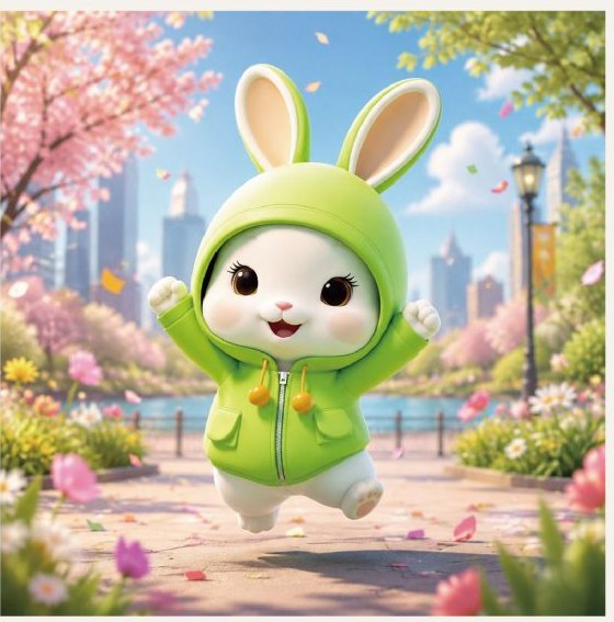 青柠连帽兔 欢乐庆祝