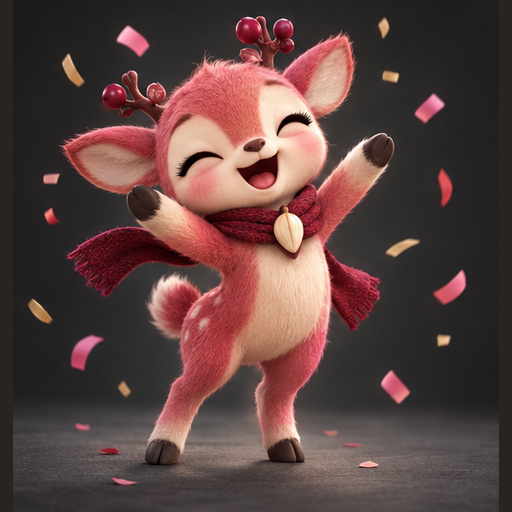 莓果小鹿 欢乐庆祝