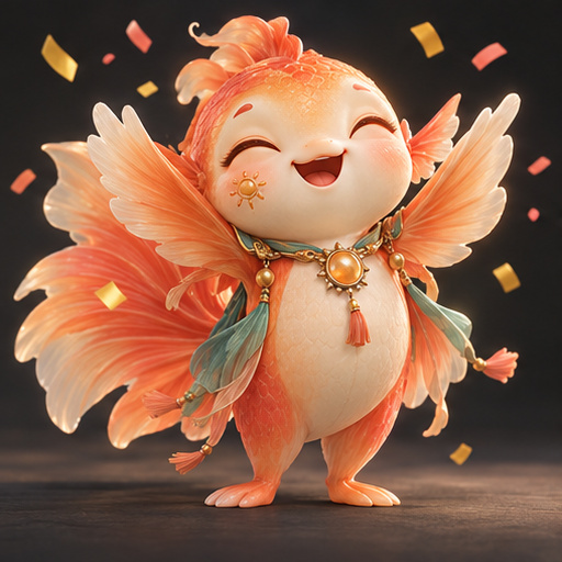 落日小鱼 欢乐庆祝