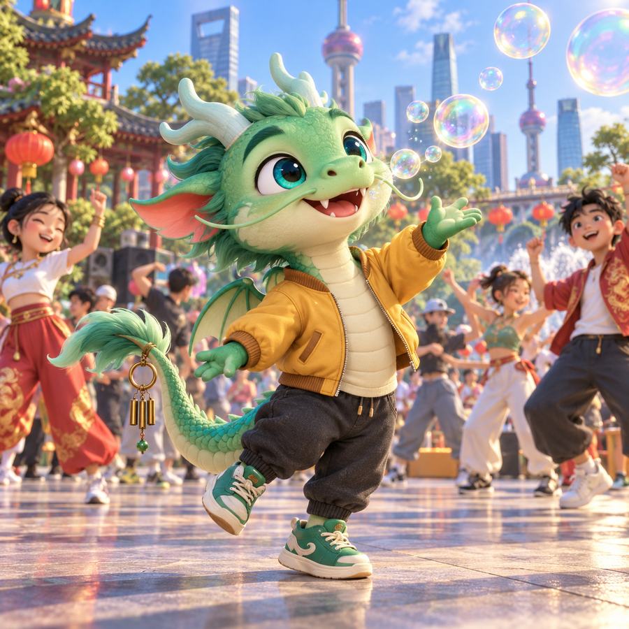 青焰小龙 欢乐庆祝