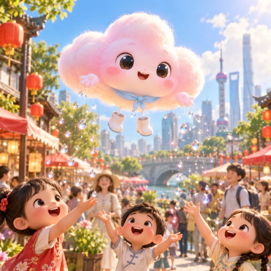 玫瑰云团 欢乐庆祝
