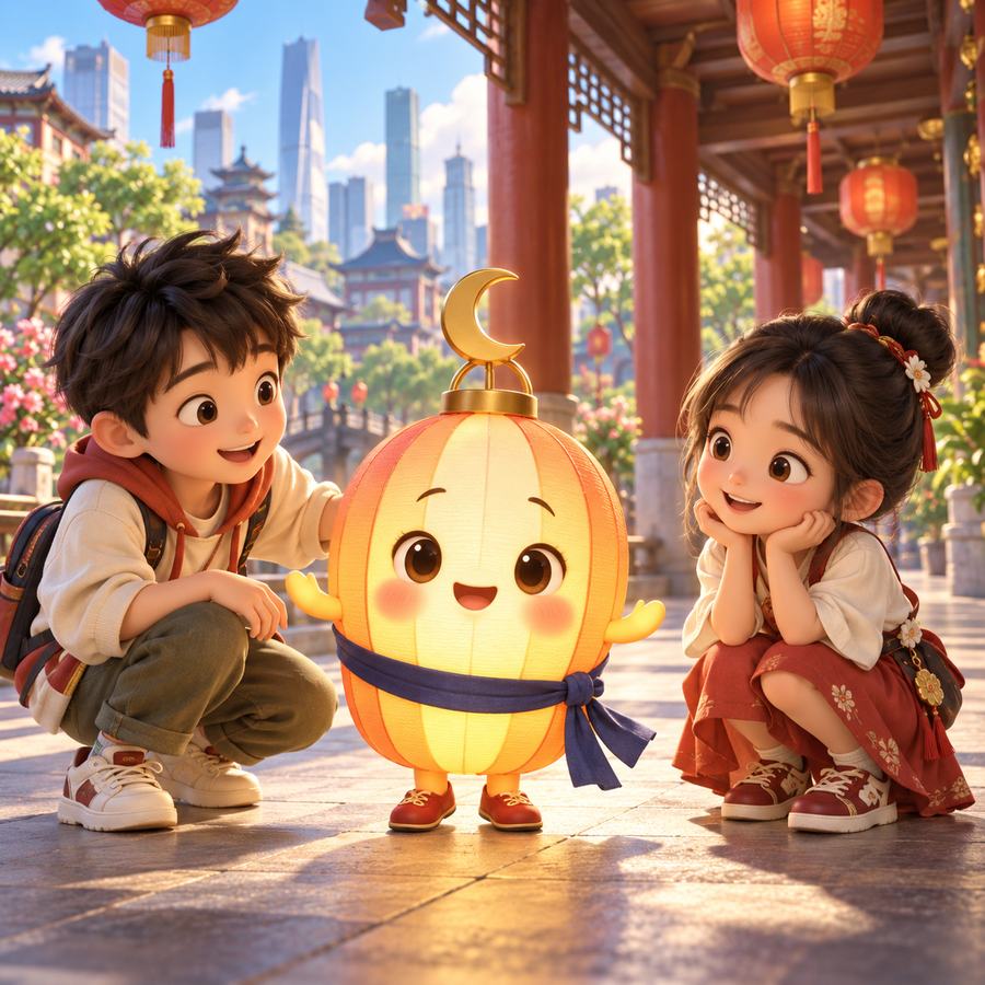 金橙灯笼 温暖陪伴