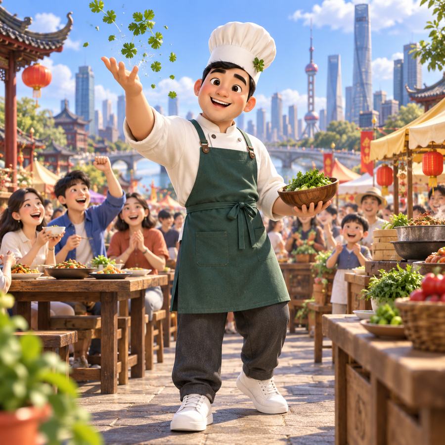 青禾厨师 欢乐庆祝